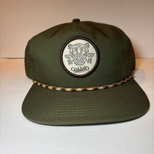 Hibear Snapback Olive Green Hat Bear Fish Patch Lake Tahoe Adventure